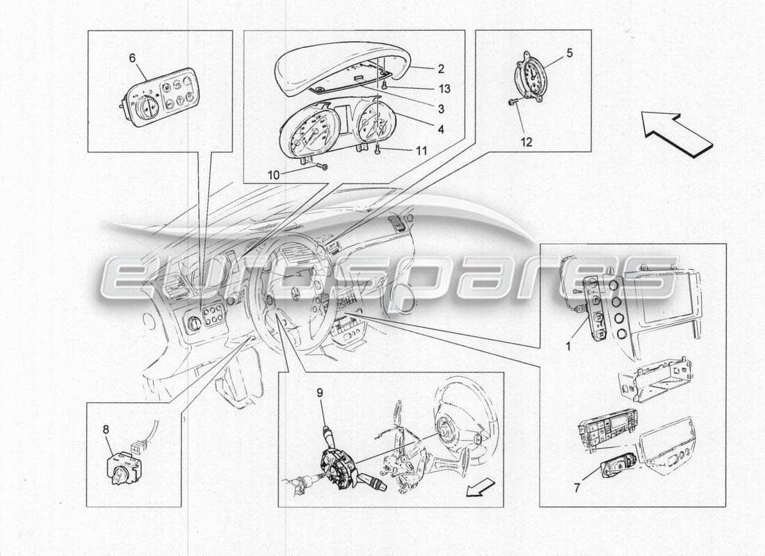 diagrama de pieza que contiene el número de pieza 9816070..