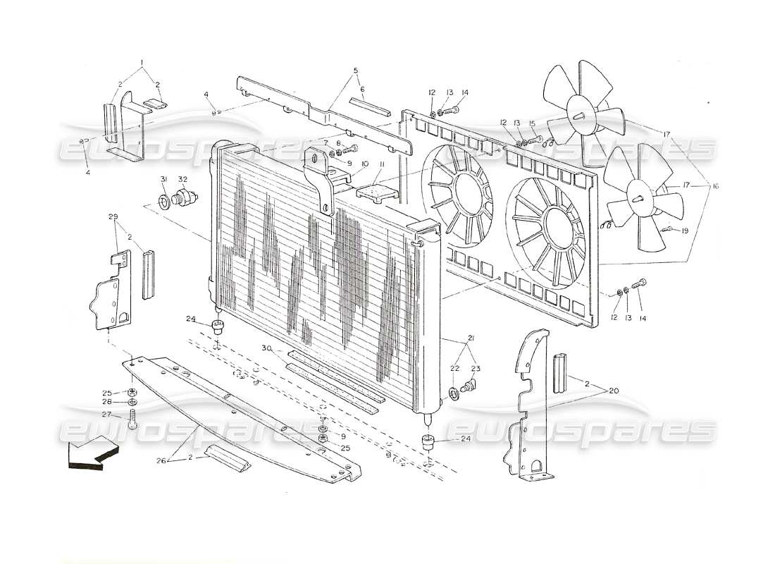 diagrama de pieza que contiene el número de pieza prn0056714