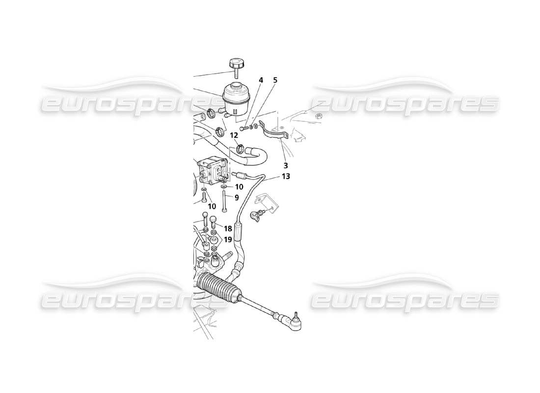 un diagrama de piezas del catálogo de piezas maserati qtp. (2003) 4.2