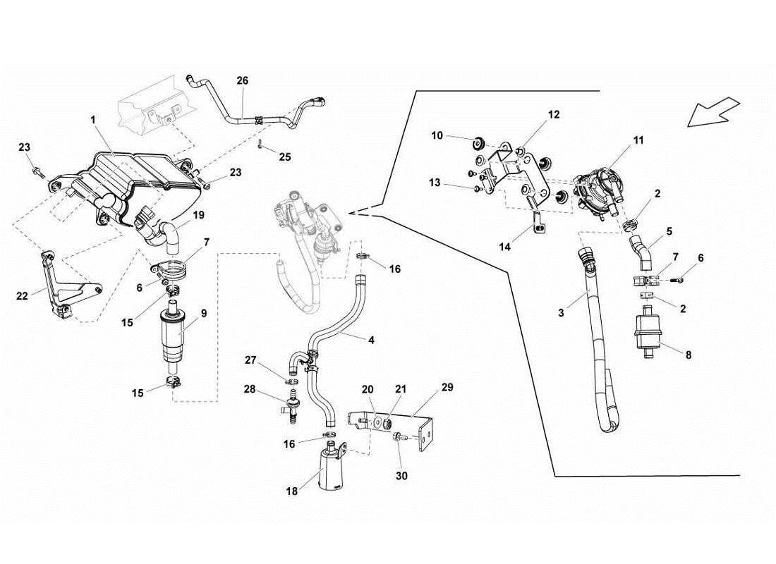 diagrama de pieza que contiene el número de pieza 3d0201801f