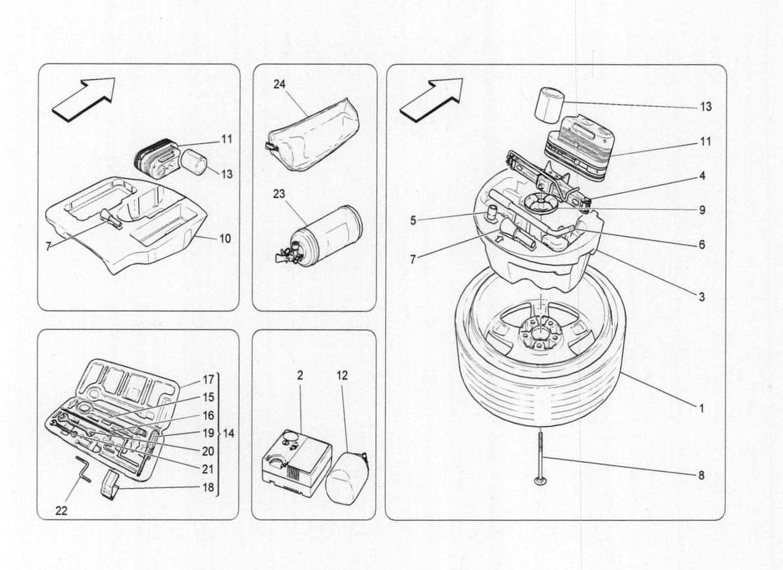 un diagrama de piezas del catálogo de piezas maserati qtp. v6 3.0 bt 410bhp 2015