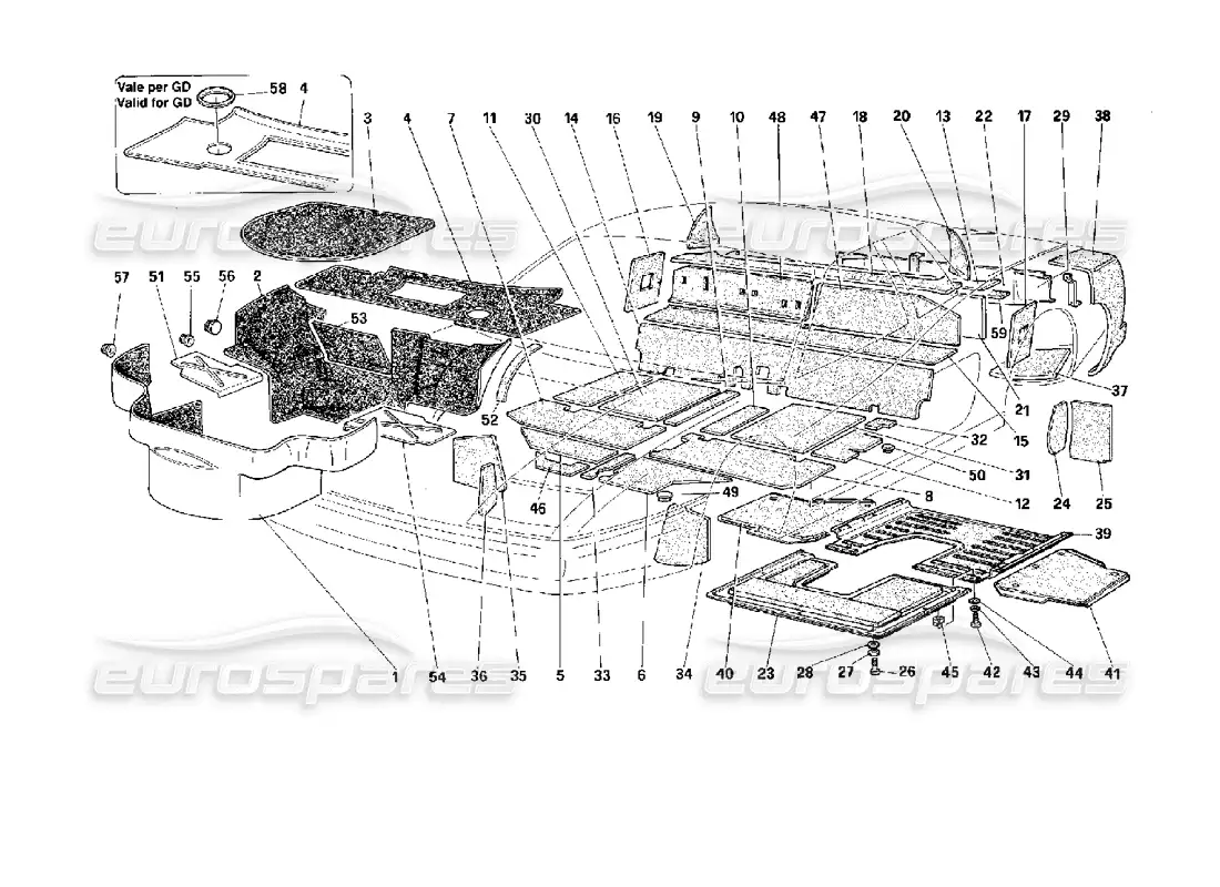 diagrama de pieza que contiene el número de pieza 63458800