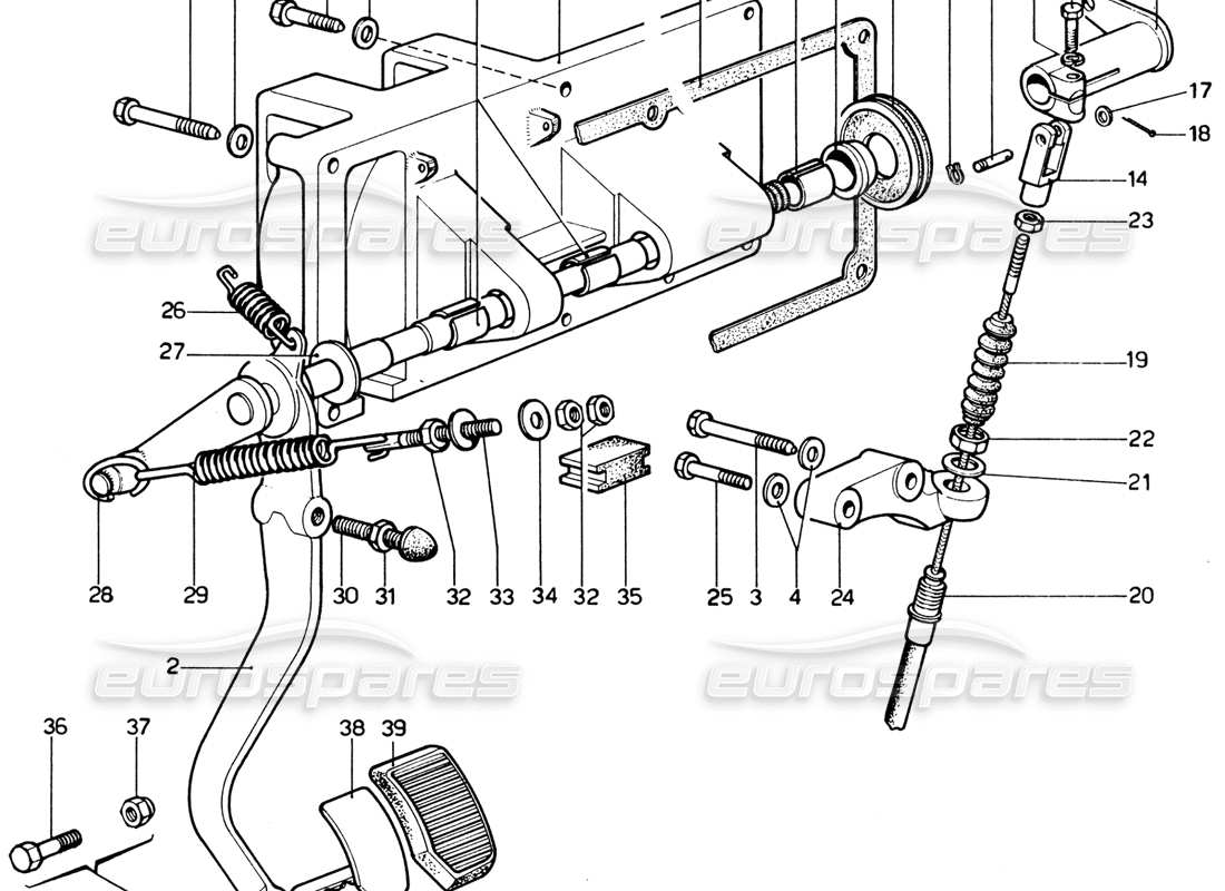 diagrama de pieza que contiene el número de pieza mb x 30 uni 5738