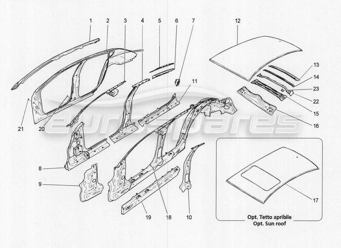 diagrama de pieza que contiene el número de pieza 673005707
