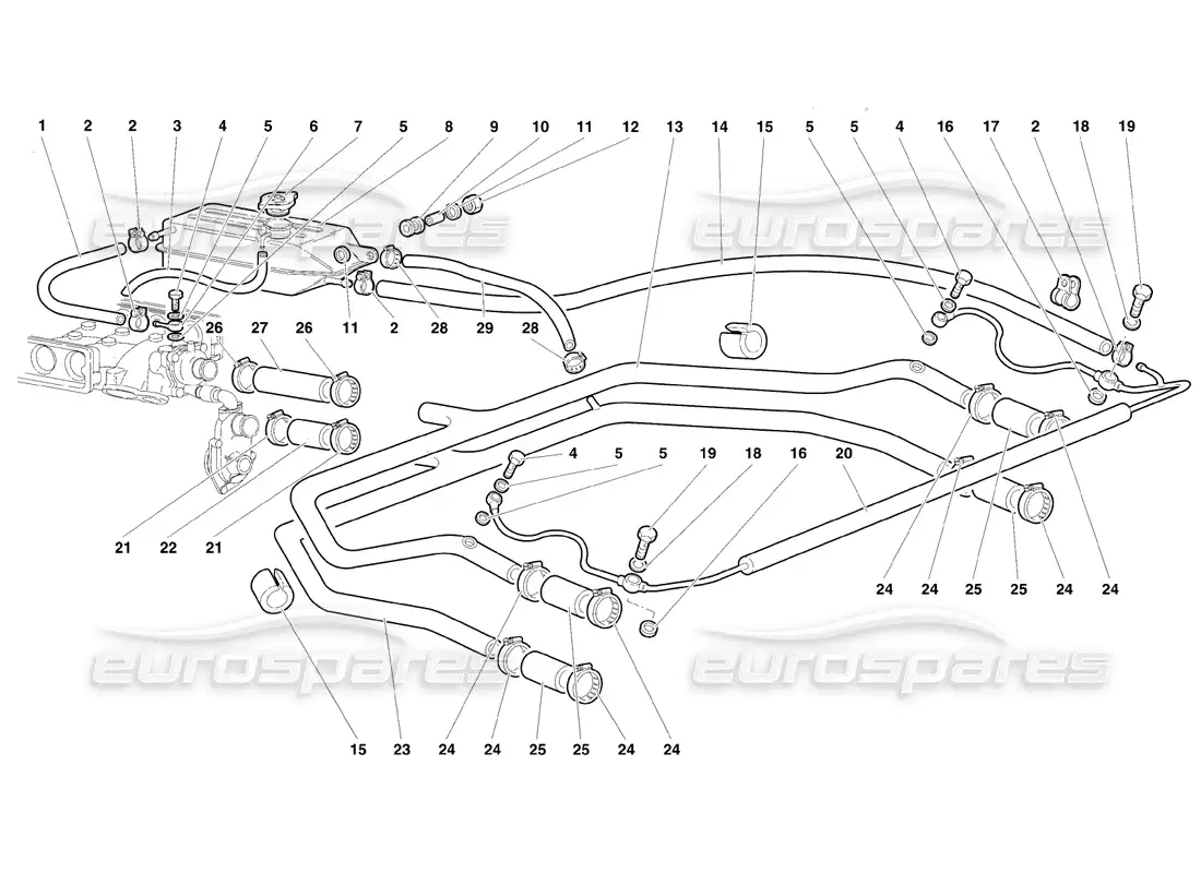 diagrama de pieza que contiene el número de pieza 07m121500