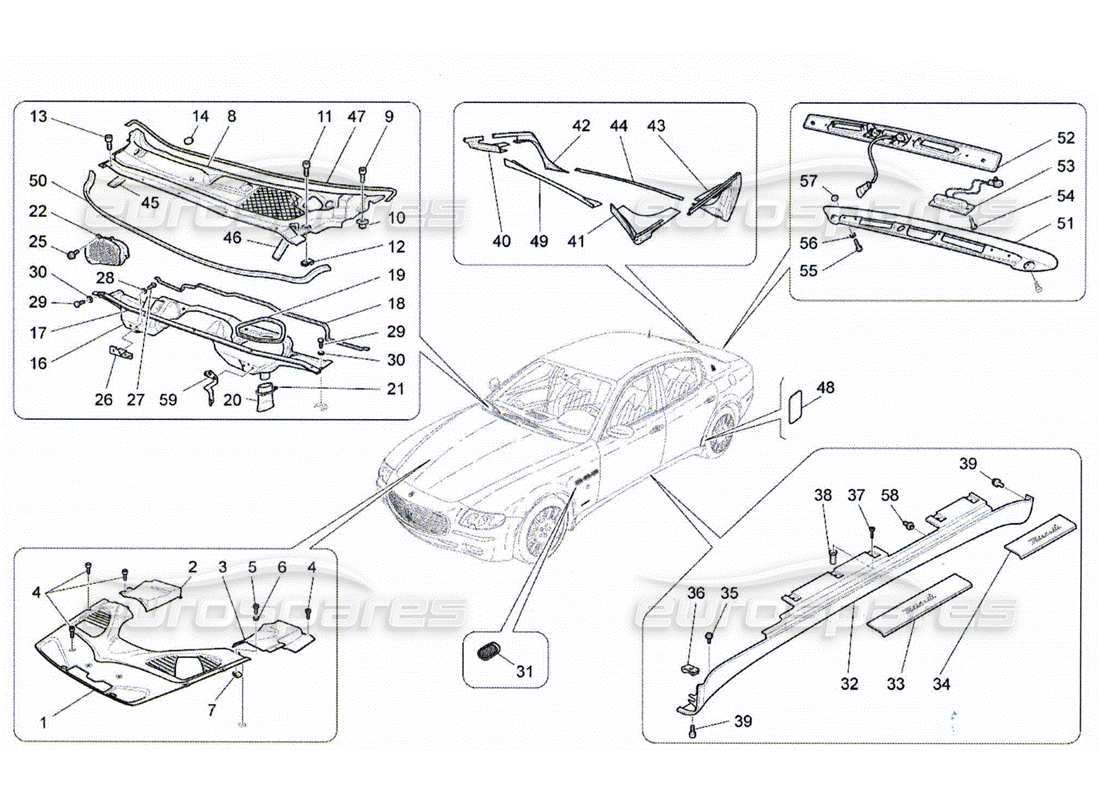 diagrama de pieza que contiene el número de pieza 68009800