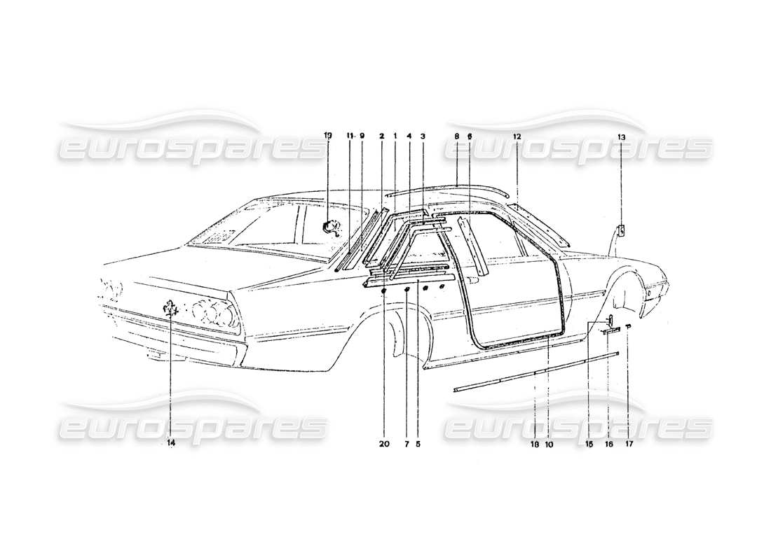 diagrama de pieza que contiene el número de pieza 255-44-640-06