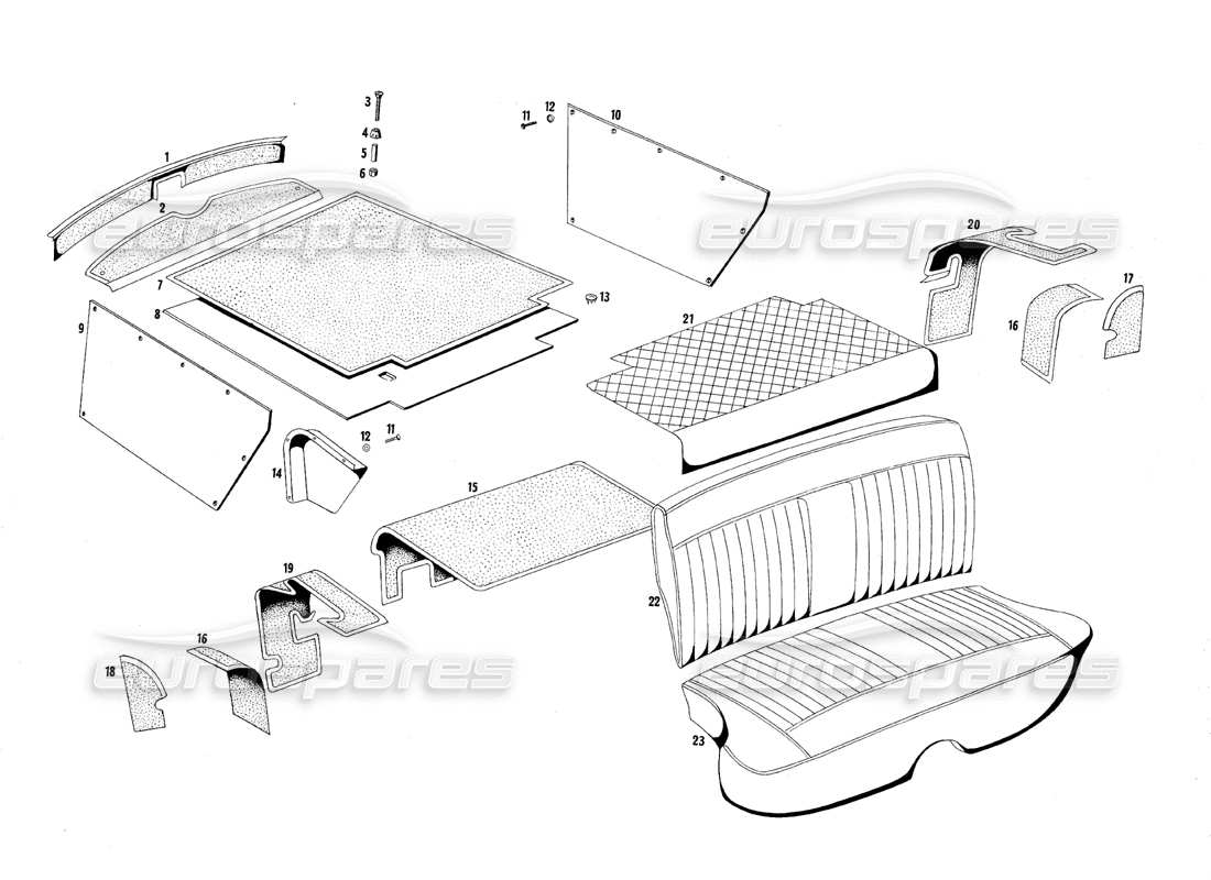 diagrama de pieza que contiene el número de pieza 107 bp 58823