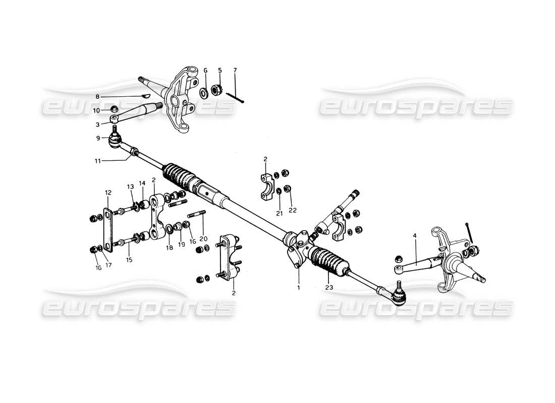 un diagrama de piezas del catálogo de piezas ferrari 246