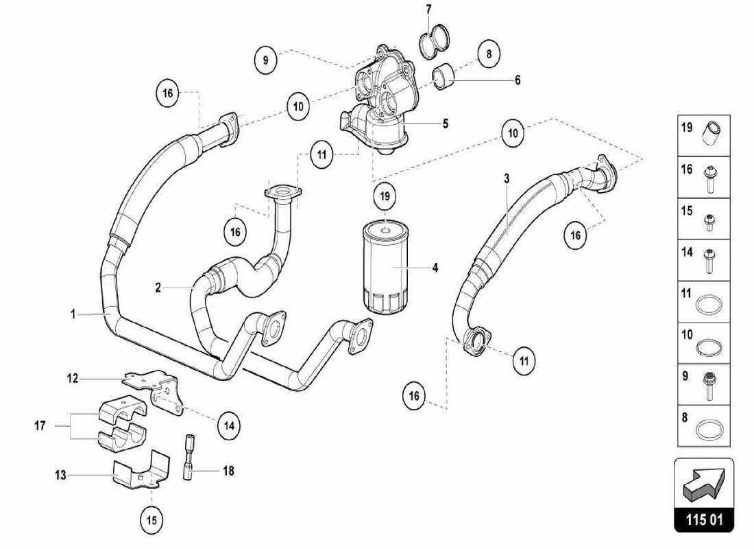 VER DIAGRAMAS DE PIEZAS DEL CATÁLOGO DE PIEZAS LAMBORGHINI CENTENARIO SPIDER un diagrama de piezas del catálogo de piezas lamborghini centenario spider