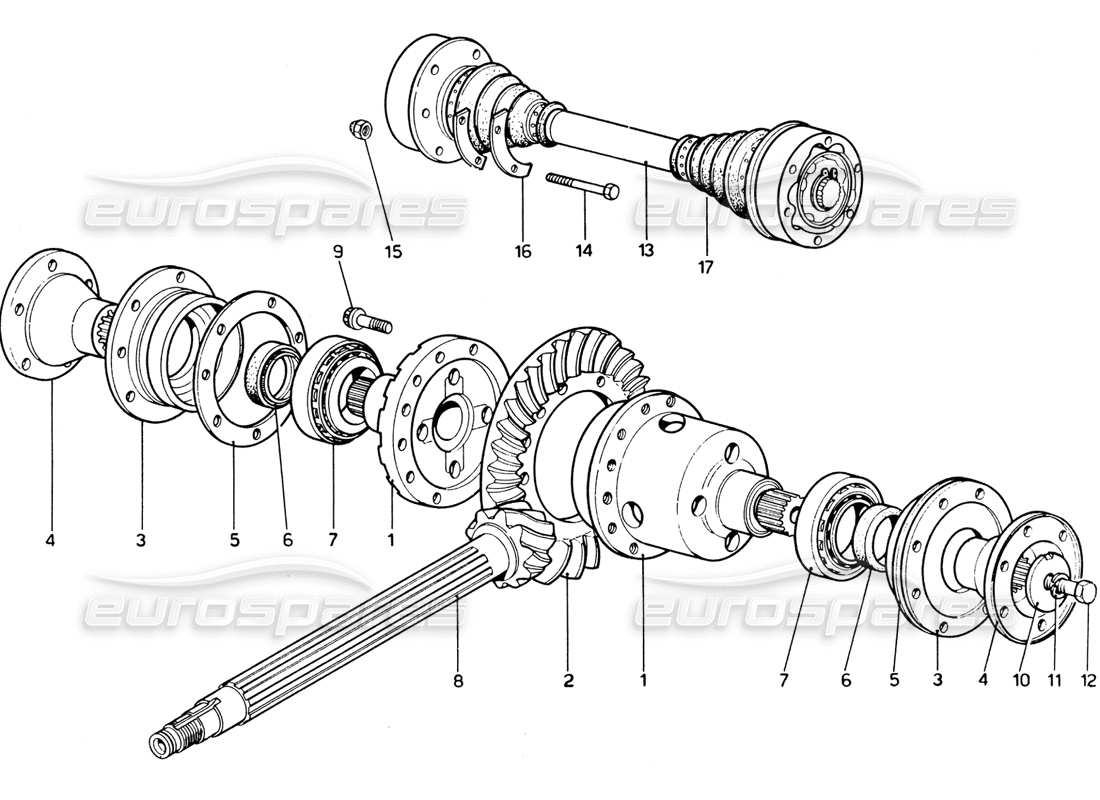 diagrama de pieza que contiene el número de pieza m18x65-uni 5738