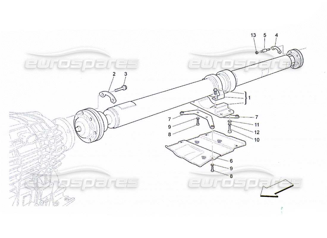 maserati qtp. (2010) 4.2 t330 diagrama de piezas