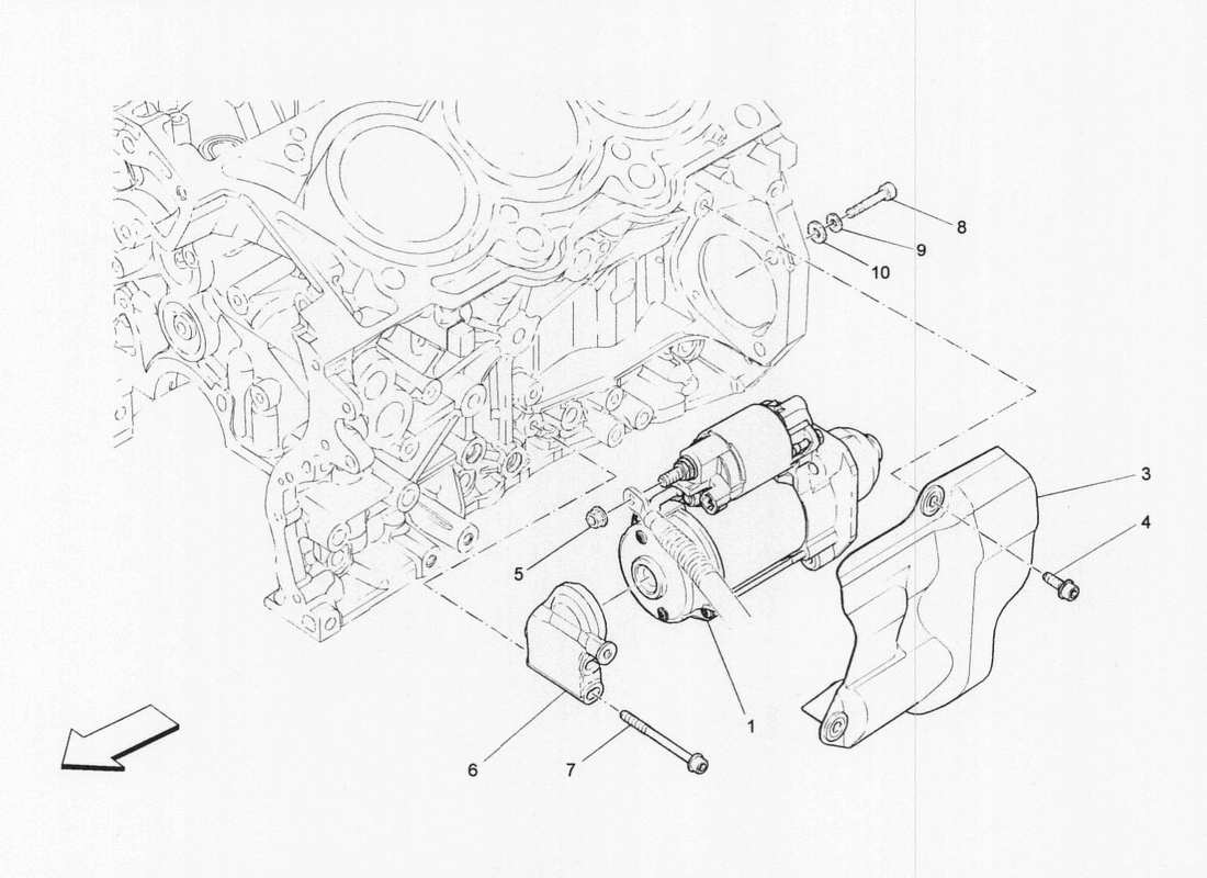 maserati qtp. v6 3.0 bt 410bhp 2wd 2017 control electrónico: diagrama de piezas de encendido del motor