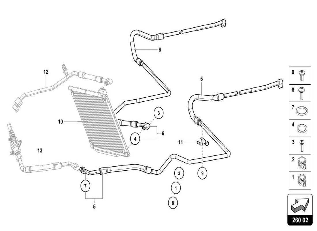 lamborghini centenario spider diagrama de piezas del sistema de aire acondicionado