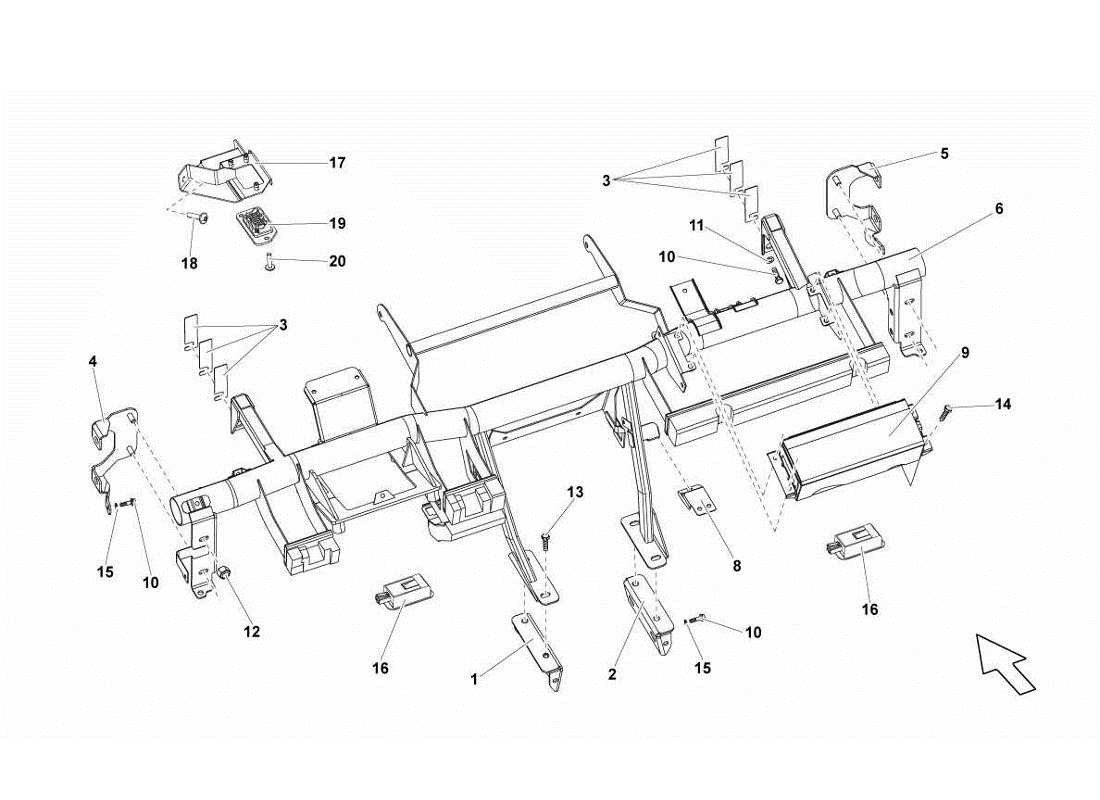 lamborghini gallardo lp560-4s update diagrama de piezas del chasis