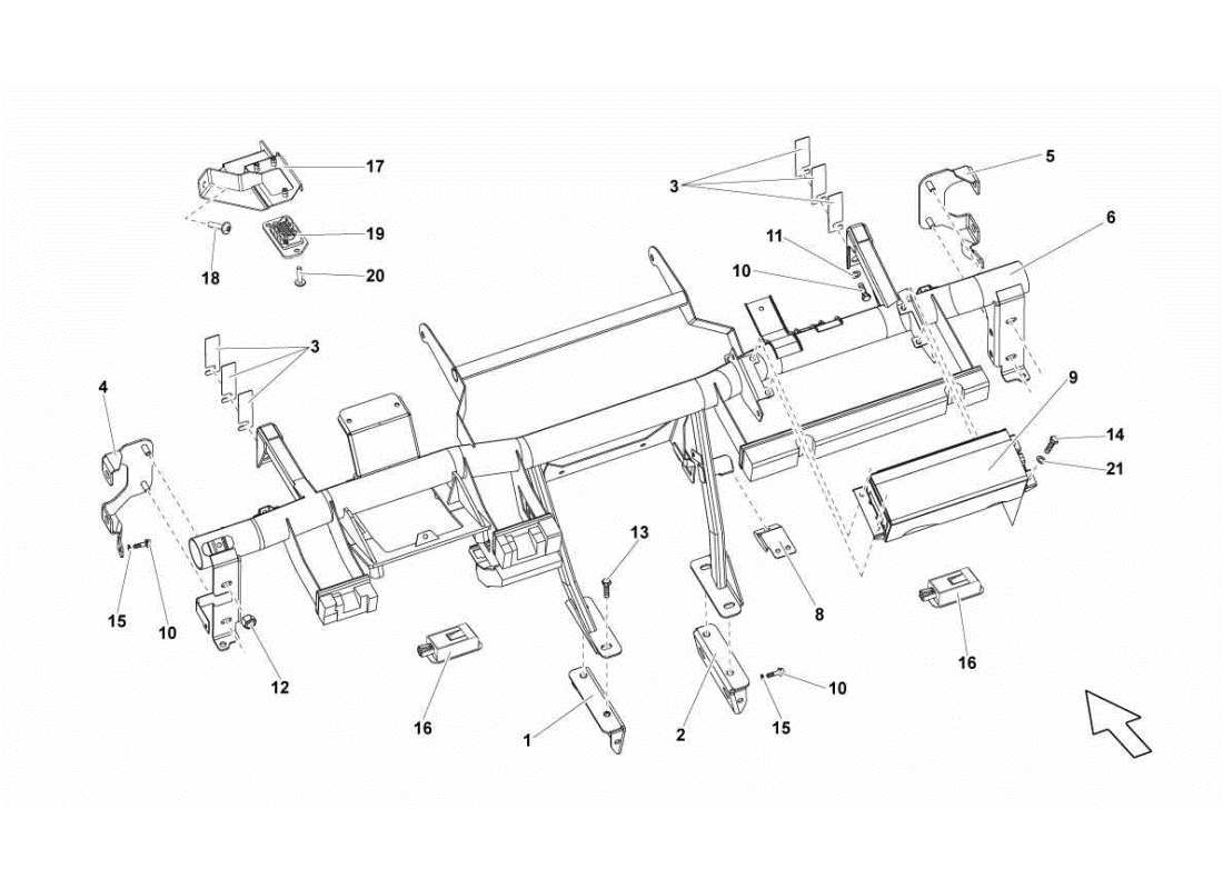 lamborghini gallardo sts ii sc chasis diagrama de piezas