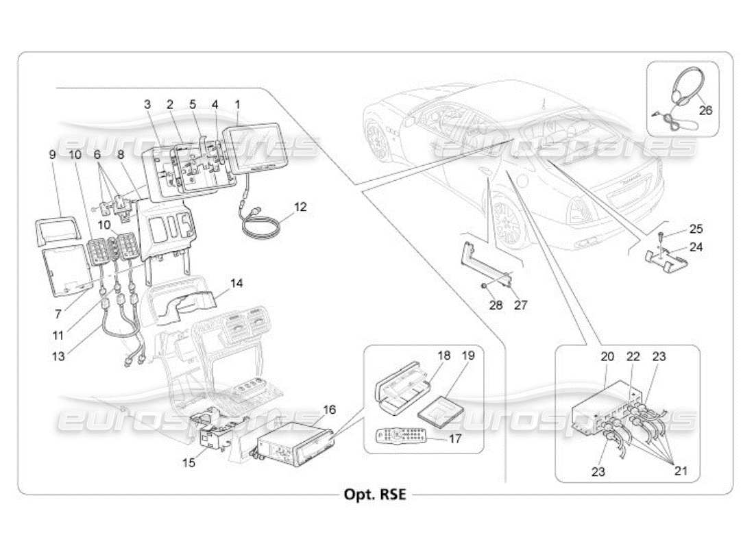 maserati qtp. (2005) 4.2 sistema de ti diagrama de piezas