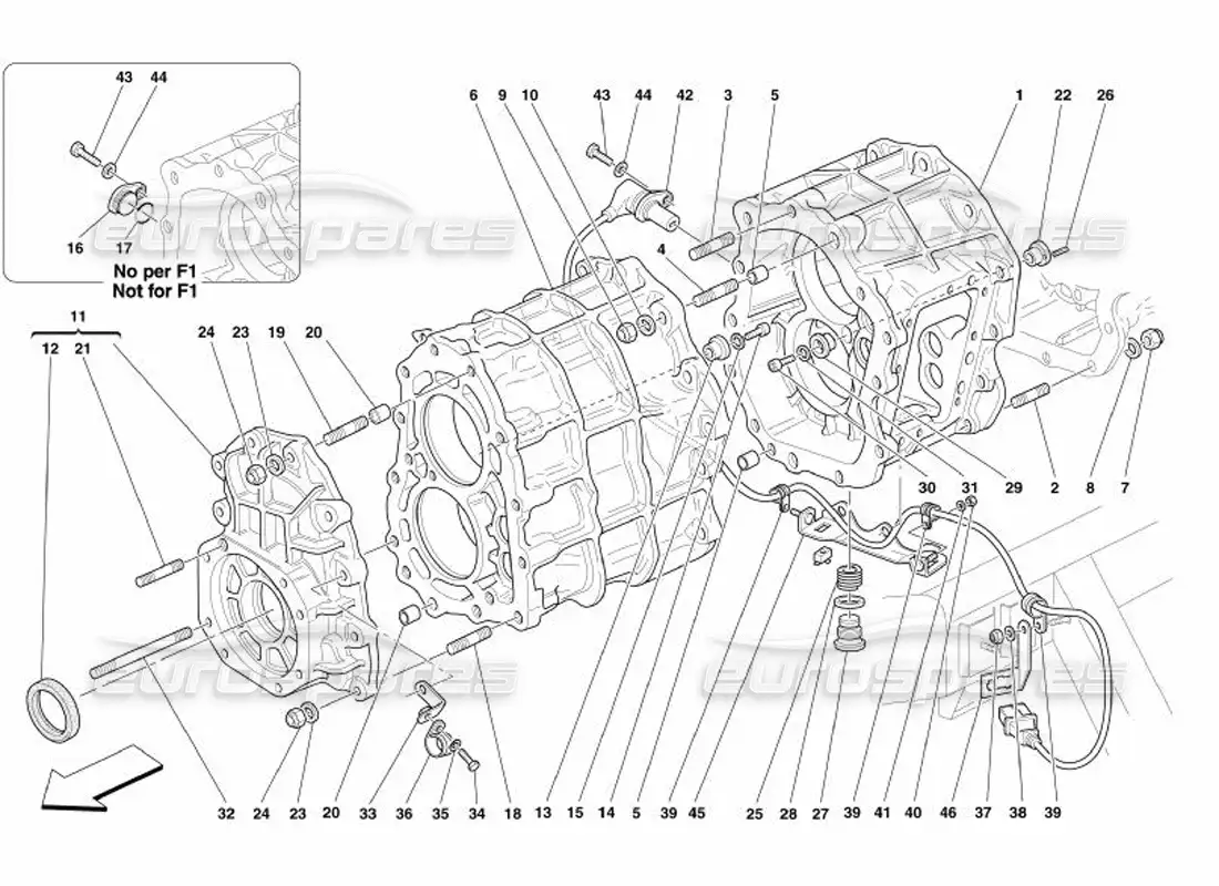 ferrari 575 superamerica caja de cambios diagrama de piezas