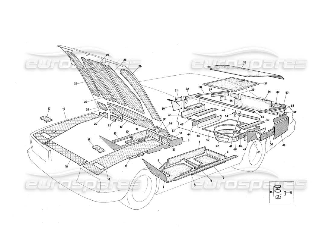 maserati qtp.v8 4.9 (s3) 1979 alfombras diagrama de piezas