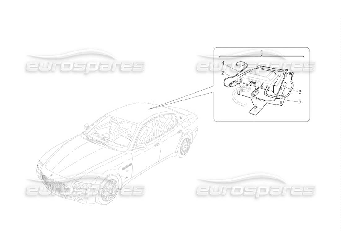 maserati qtp. (2010) 4.7 auto sistema de alarma e inmovilizador diagrama de piezas