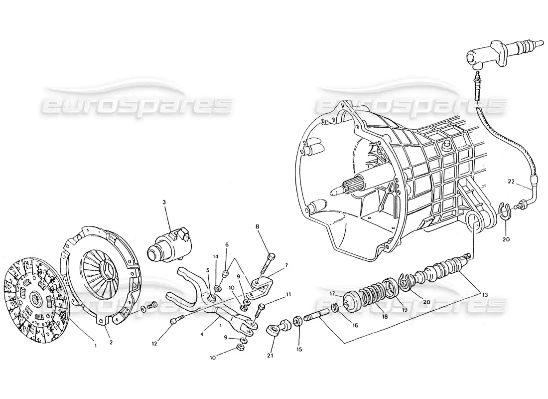 maserati 418 / 4.24v / 430 embrague para caja de cambios getrag diagrama de piezas