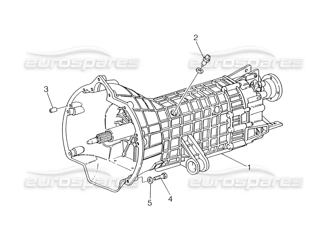 maserati 418 / 4.24v / 430 caja de cambios, getrag diagrama de piezas