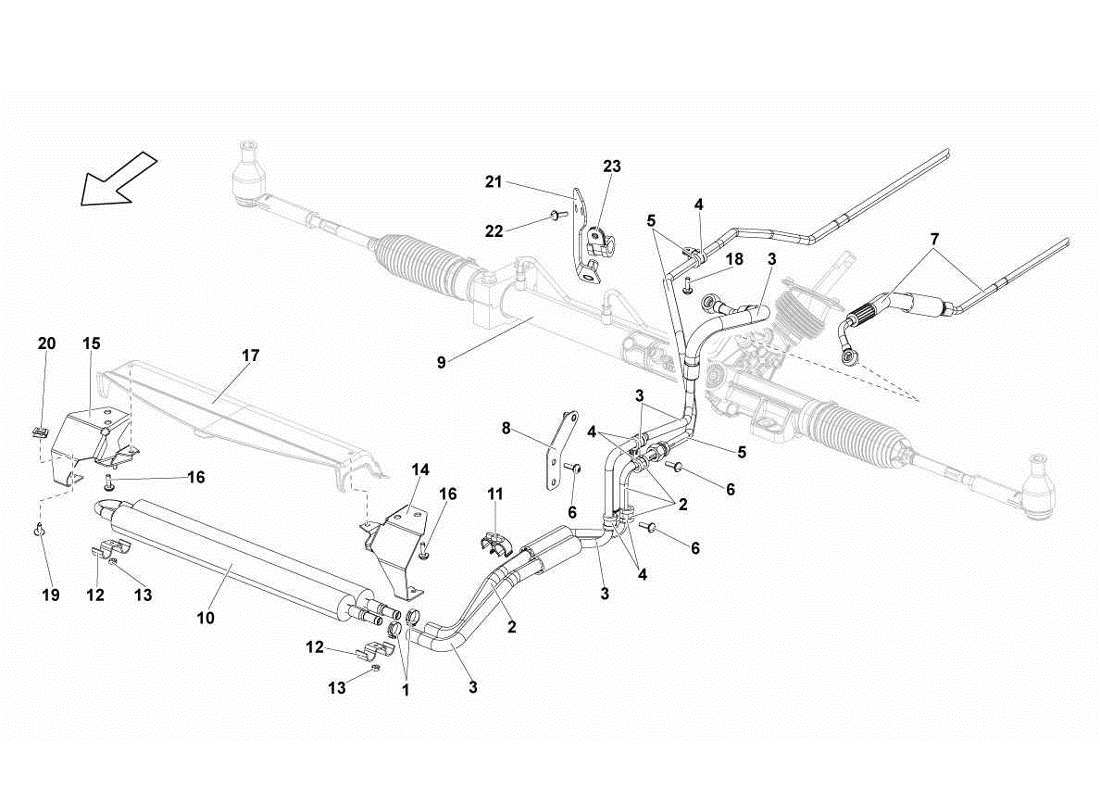 lamborghini gallardo lp560-4s update diagrama de piezas del enfriador de aceite