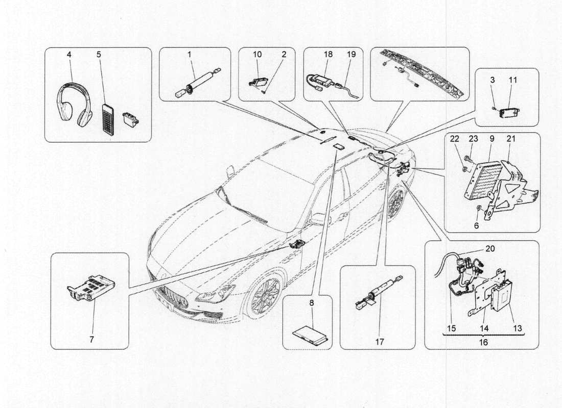 maserati qtp. v6 3.0 bt 410bhp 2015 diagrama de partes del sistema it