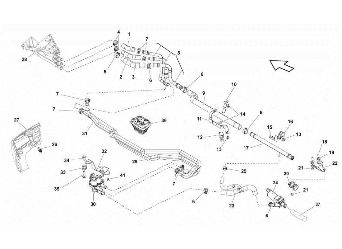 lamborghini gallardo sts ii sc sistema de aire acondicionado diagrama de piezas