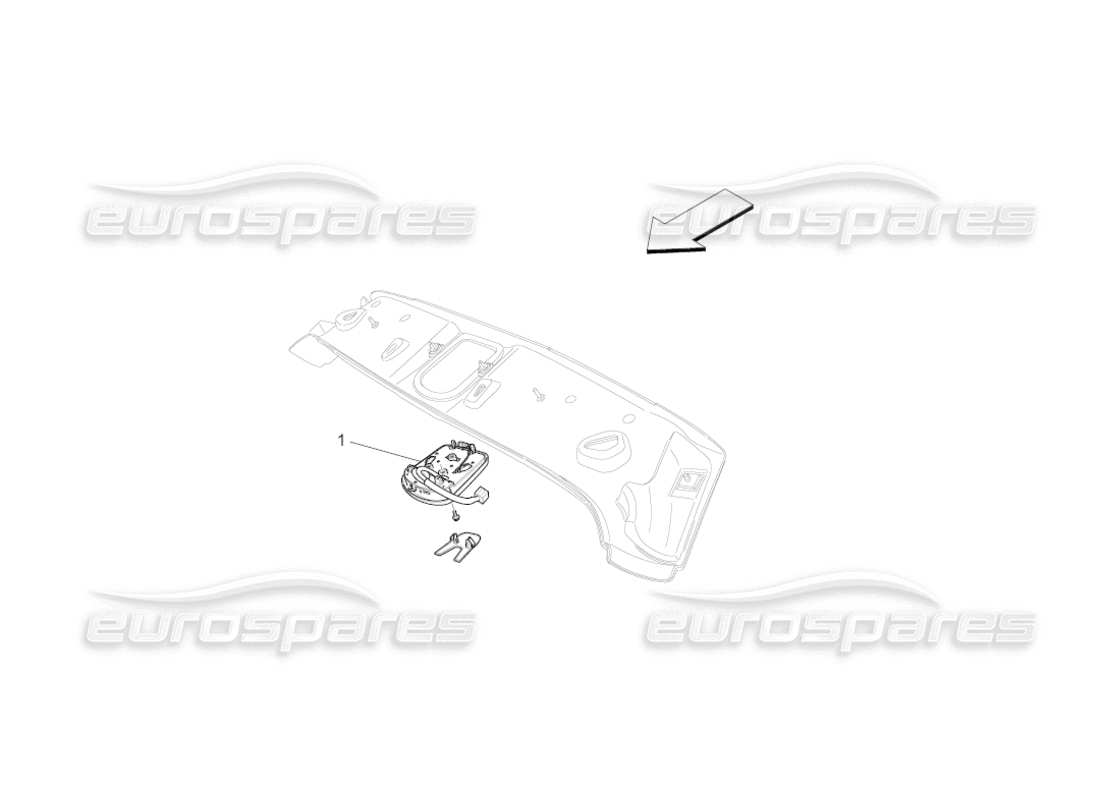 maserati grancabrio (2011) 4.7 dispositivos internos del vehículo diagrama de piezas
