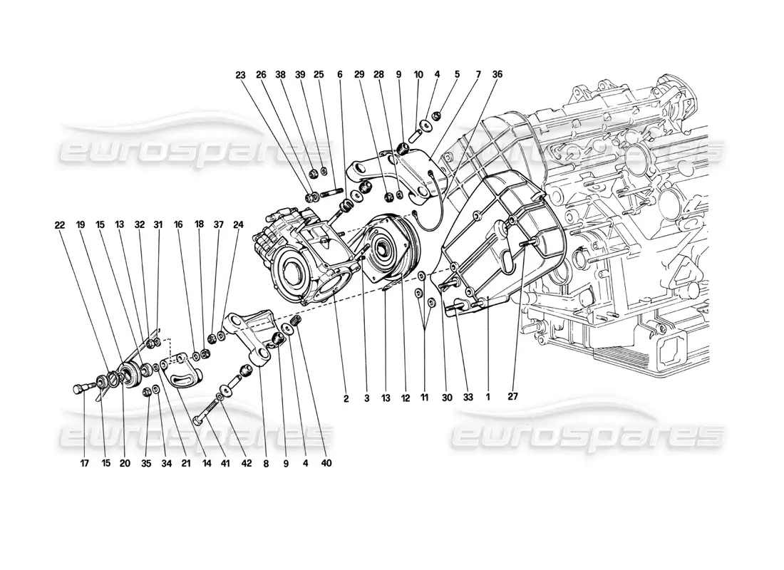 ferrari 208 turbo (1982) compresor y controles de aire acondicionado diagrama de piezas