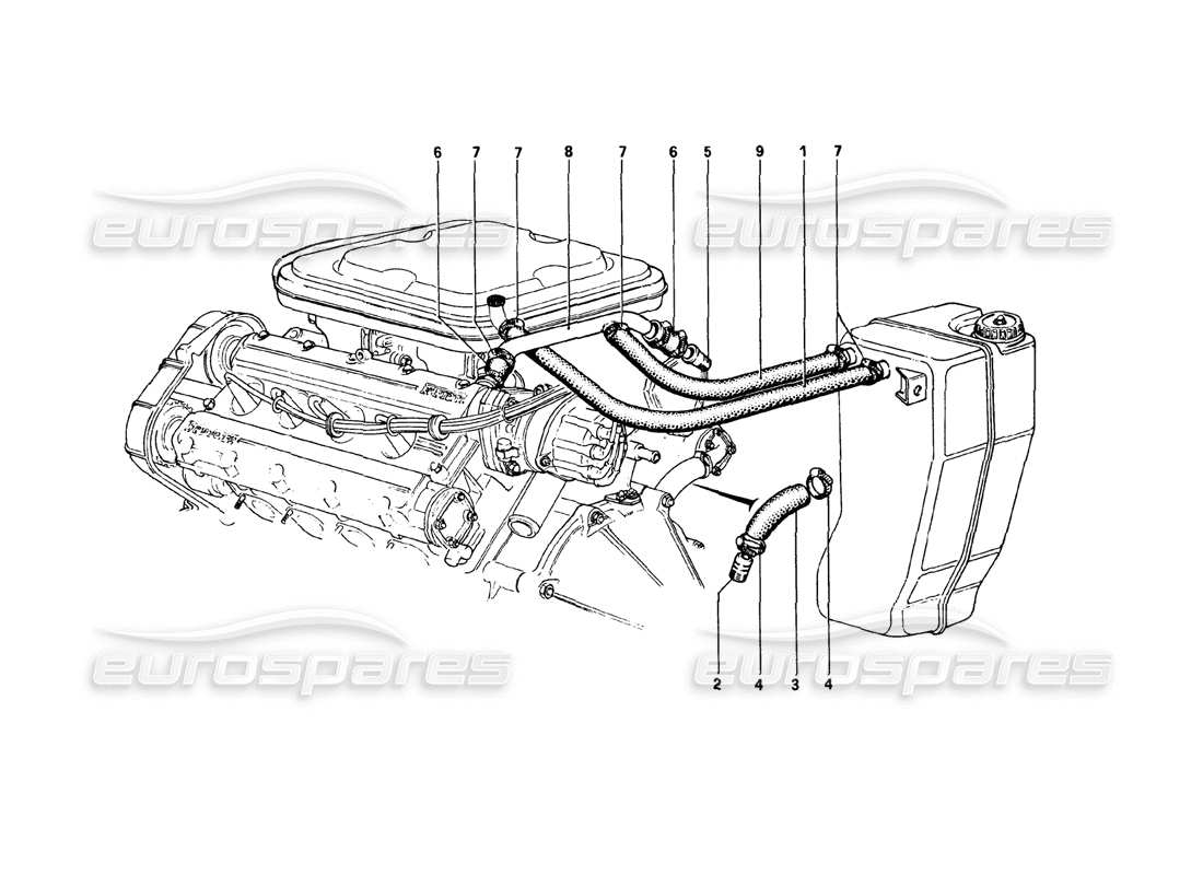 ferrari 308 gtb (1980) golpe - por sistema (308 gtb) diagrama de piezas