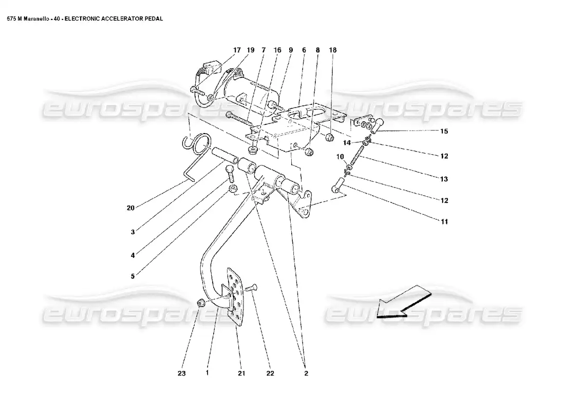 ferrari 575m maranello electronic accelerator pedal diagrama de piezas
