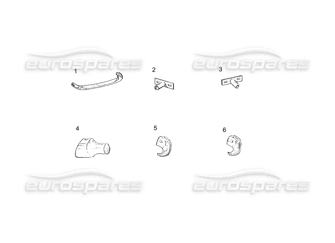 ferrari 250 gt (coachwork) diagrama de piezas del parachoques delantero