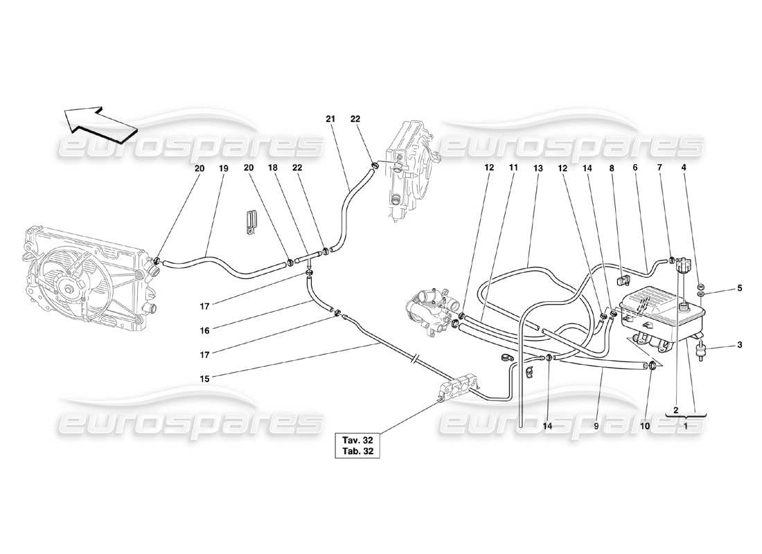 ferrari 360 challenge (2000) diagrama de piezas de nourice