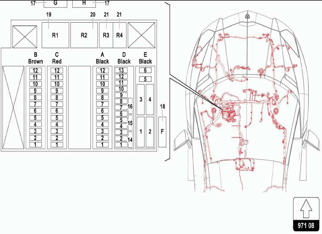 lamborghini centenario spider sistema eléctrico diagrama de piezas