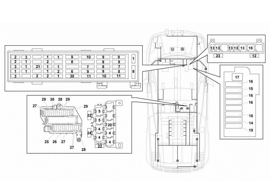 lamborghini gallardo lp560-4s update diagrama de piezas del sistema eléctrico