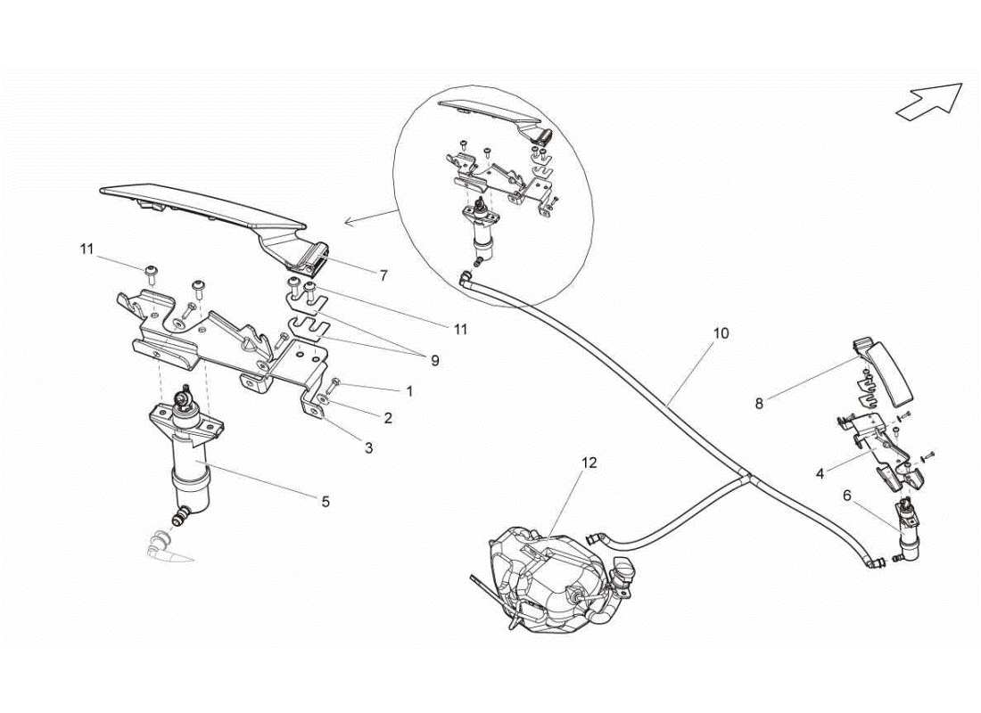 lamborghini gallardo sts ii sc arandela diagrama de piezas