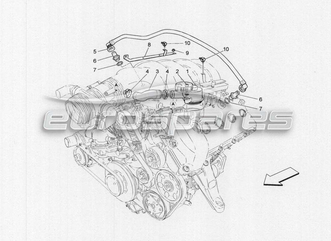 maserati grancabrio mc centenario diagrama de piezas del sistema resistente al agua y el aceite