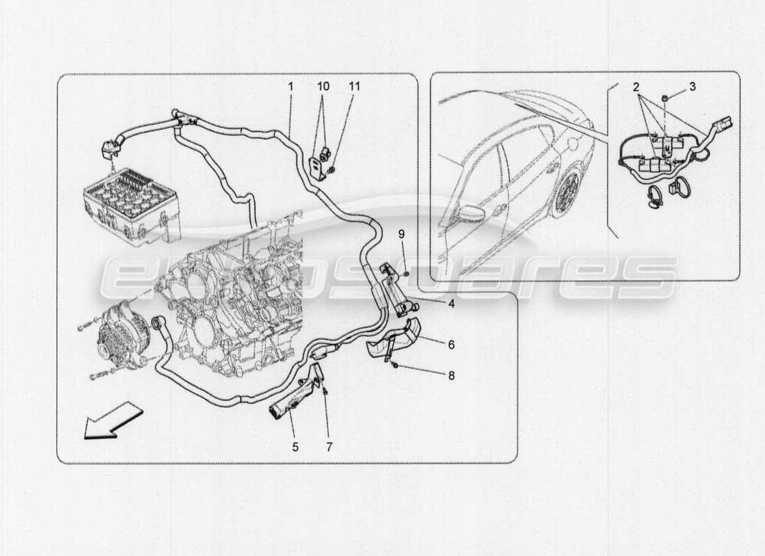 maserati qtp. v8 3.8 530bhp auto 2015 diagrama de piezas de relés, fusibles y cajas