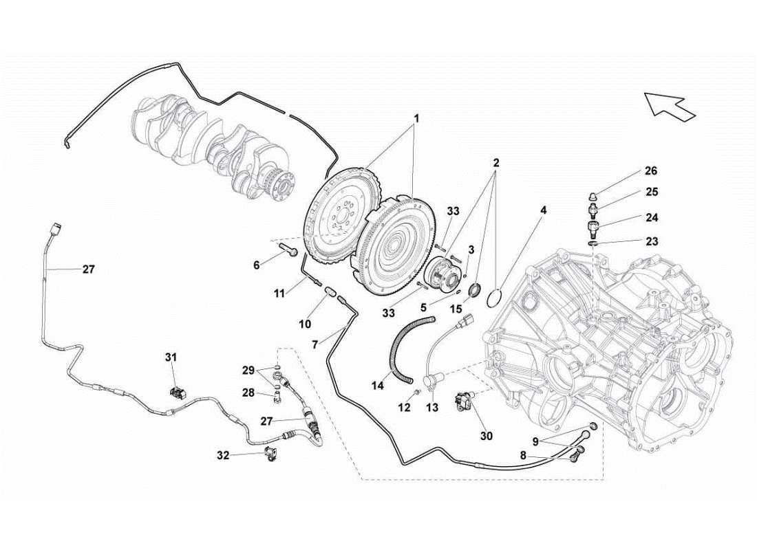 lamborghini gallardo sts ii sc embrague (manual) diagrama de piezas