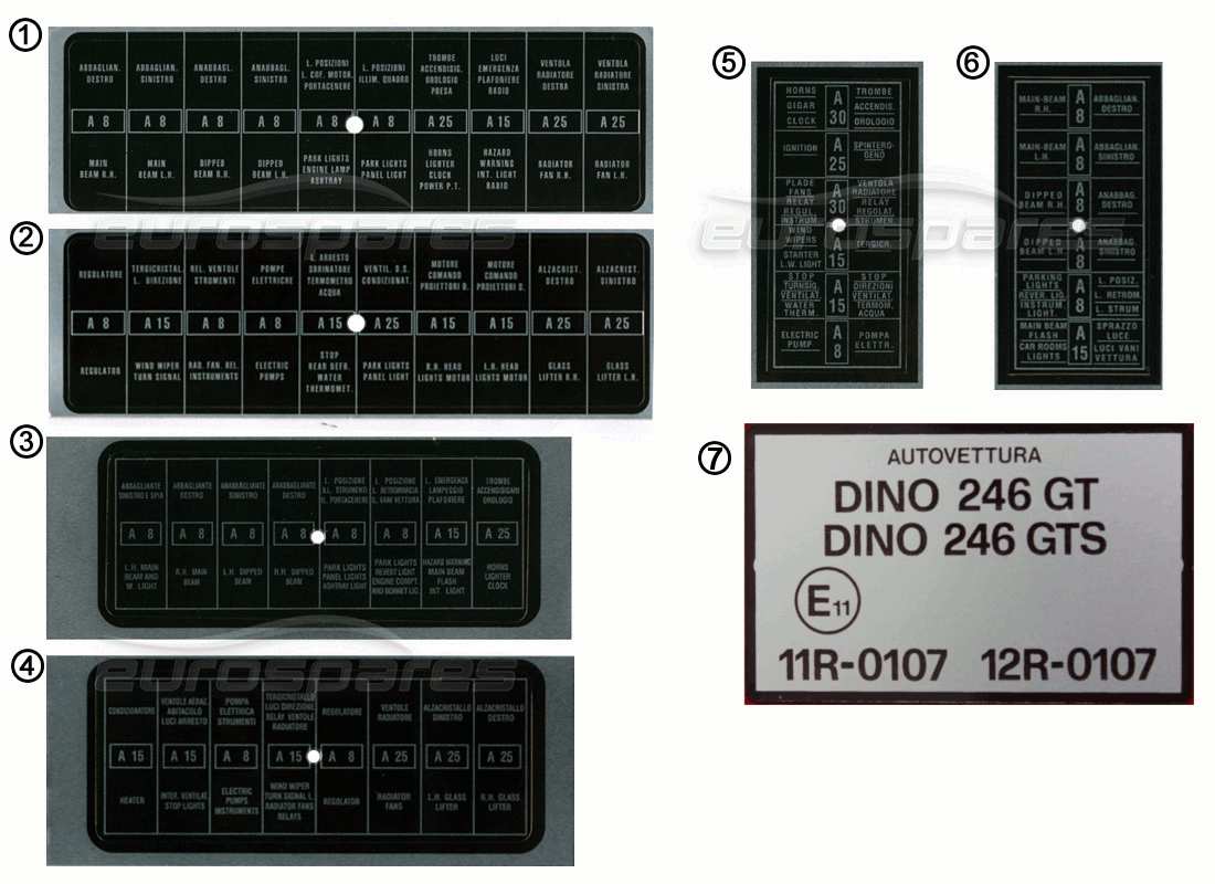 diagrama de pieza que contiene el número de pieza 246plate