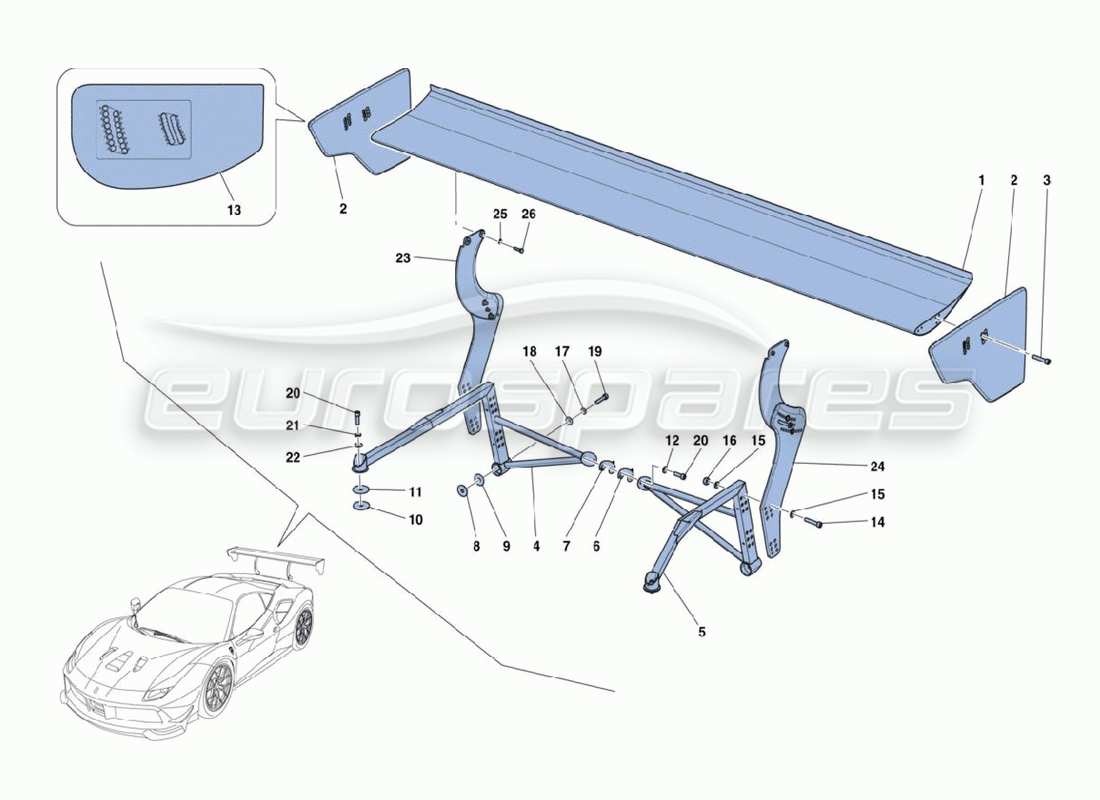 diagrama de pieza que contiene el número de pieza 88659400