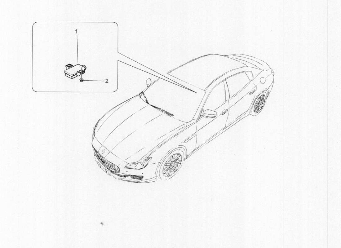 un diagrama de piezas del catálogo de piezas maserati quattroporte m156 (2014 onwards)