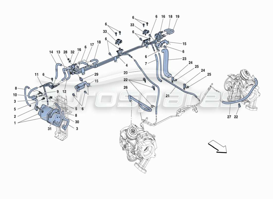 diagrama de pieza que contiene el número de pieza 330718