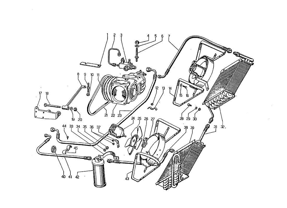 un diagrama de piezas del catálogo de piezas lamborghini jarama
