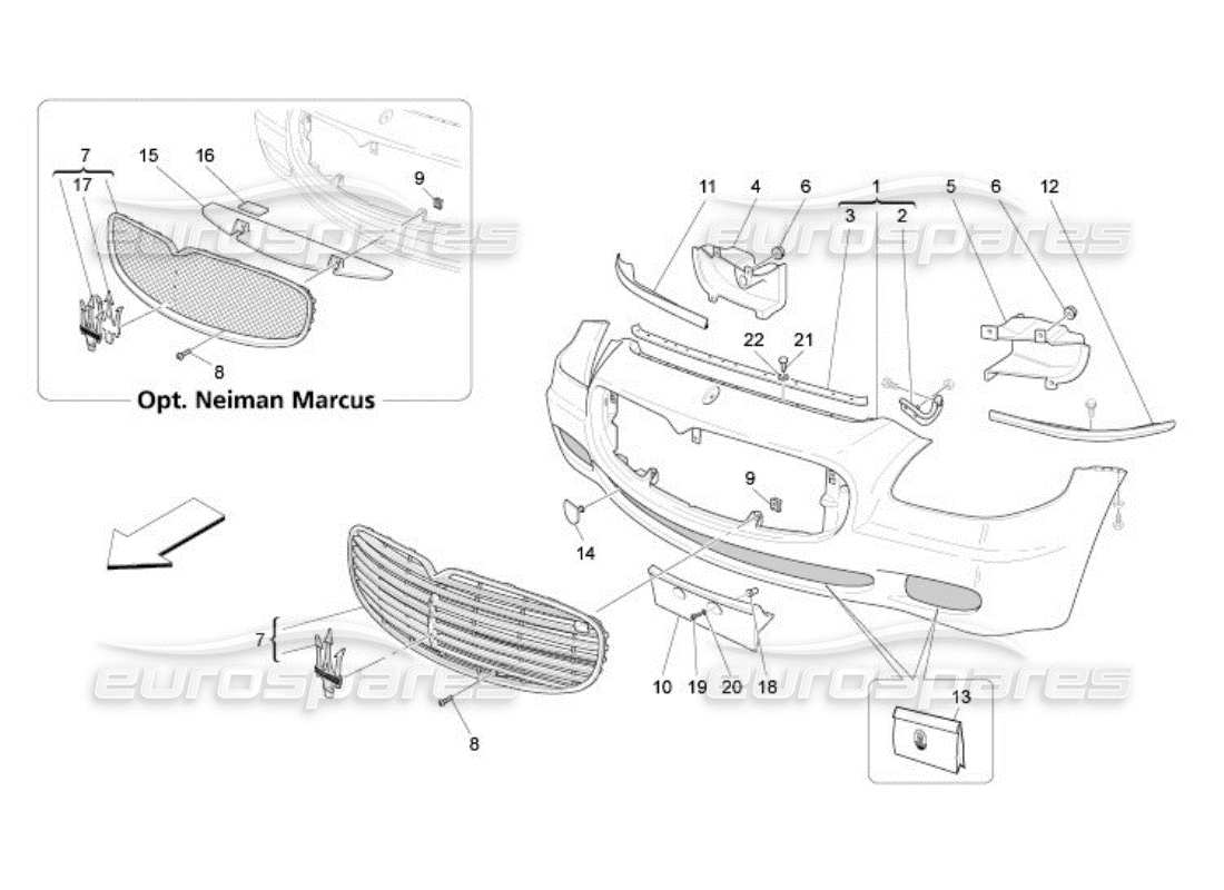 diagrama de pieza que contiene el número de pieza 67723100