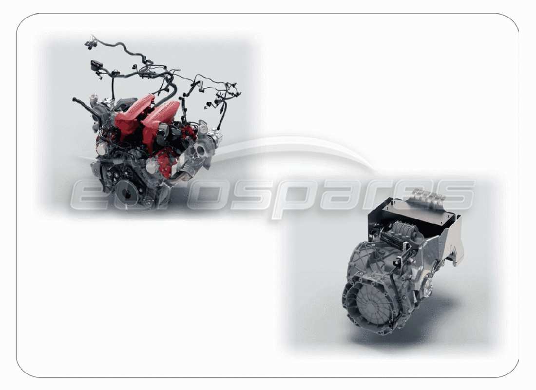 un diagrama de piezas del catálogo de piezas del Ferrari 488 Challenge