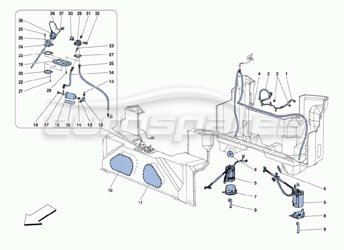 diagrama de pieza que contiene el número de pieza 317664