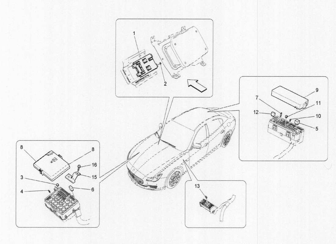 diagrama de pieza que contiene el número de pieza 670039874